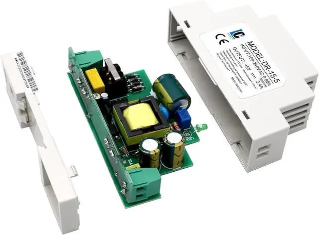 Alt view image 4 of 7 - DC 5V Din Rail Slim Switching Power Supply 15W 2.4A(Input:100-240VAC,Output:5VDC,50/60HZ) Adapter Switch Converter (Volts_of_Direct_Current, 5)