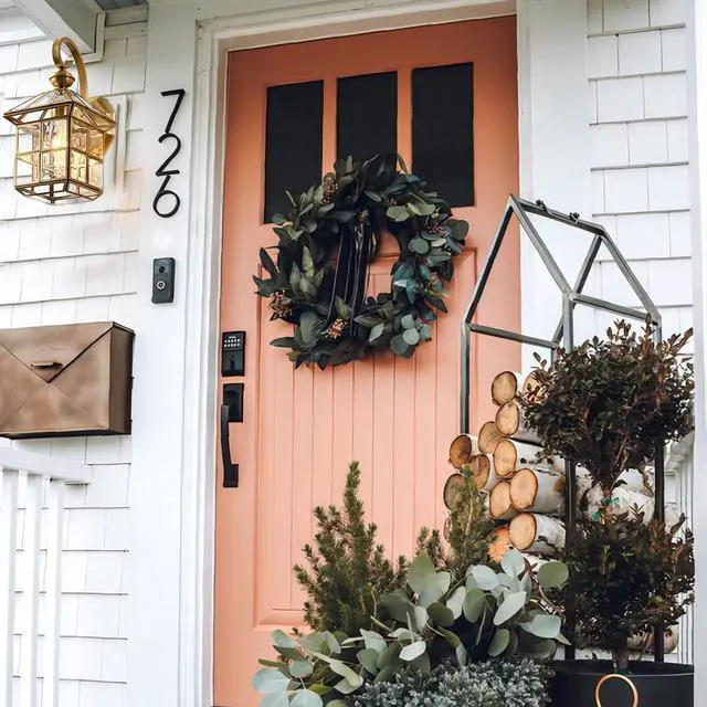 Alt view image 7 of 7 - Milaii Copper Brass Outdoor Wall Lights,13.4" Exterior Lantern Light Fixture Waterproof Anti-Rust Wall Mount Lamp with Clear Glass E26 Socket Porch Light for Garage Entryway Patio Balcony