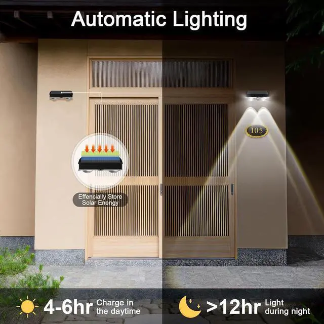 Alt view image 3 of 7 - Solar Fence Lights Outdoor 8 Pack, Warm White & Cool White & 6 Colored+RGB Color Changing, High Brightness LED Spot Lens Deck Lights Dusk to Dawn for Backyard Stair Railing Patio Wall, IP65 Waterproof