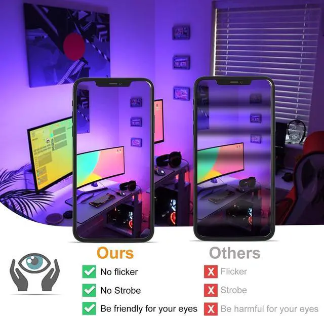 Alt view image 6 of 7 - ChangM LED Flood Light Outdoor 500W Equivalent,Bluetooth RGB Flood Lights with APP Control, DIY Scenes,IP66 Waterprooof,Timing,Warm White 2700K Color Uplight