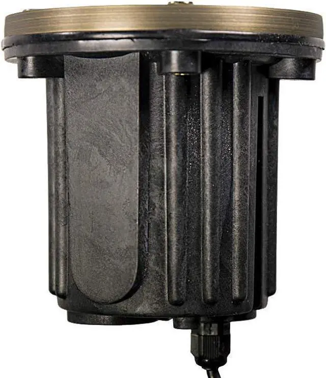 Alt view image 5 of 7 - 12V Brass In-Ground Well Light (Open Top) with 5W 2700K Warm White MR16 LED Bulb for Low Voltage Landscape Lighting of Outdoor Pathway, Garden, Shrubs, Columns or Trees