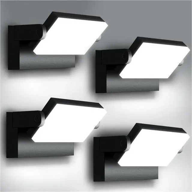 Main image of 40W LED Wall Light, 4000LM 5000K 360° Wide-Angle Exterior Wall Floodlights, IP66 Waterproof Commercial Outdoor Wall Mount Fixture Wall Pack Security Ideal Lighting for Garage(4 Packs)