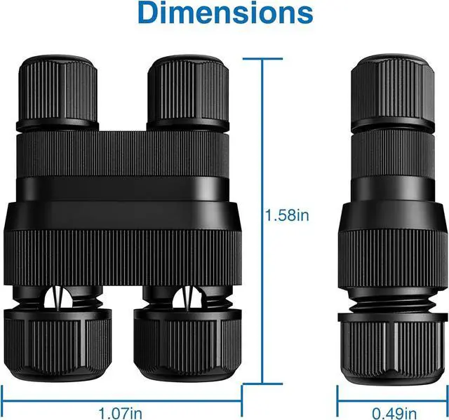 Alt view image 6 of 6 - SUNVIE Fastlock2 Low Voltage Landscape Lighting Wire Connector Landscape Light Connectors Waterproof 12-18 Gauge Landscape Wire Connector for Outdoor Landscape Lighting Path Lights, 12 Pack