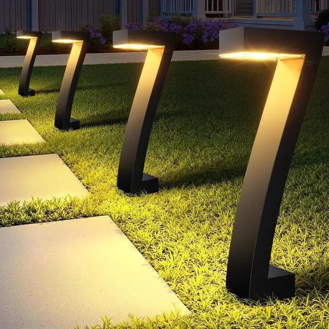 Main image of WdtPro Solar Lights Outdoor Pathway Lights, 4 Pack Upgraded Bright LED Outdoor Solar Light for Outside, IP65 Waterproof Solar Garden Light for Yard, Driveway, Walkway, Landscape, Patio Decor