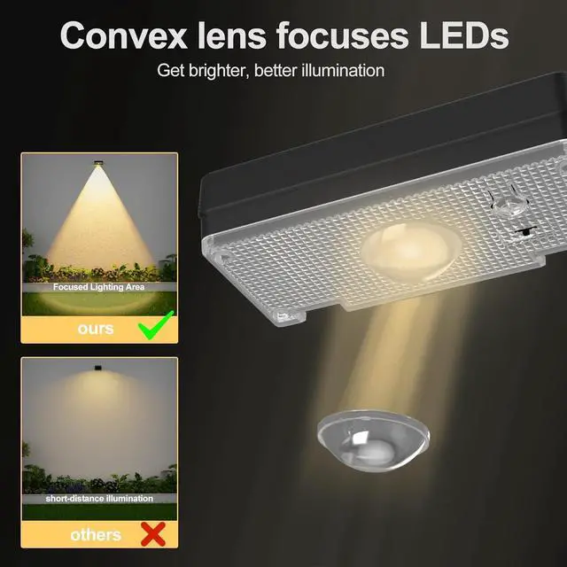 Alt view image 7 of 7 - Solar Fence Lights,Fence Lights Solar Powered Waterproof IP65 Multicolor Led 12 Fixed Colors RGB Color Changing for Pool, Deck, Patio, Porch, Stairs, Holiday(8)