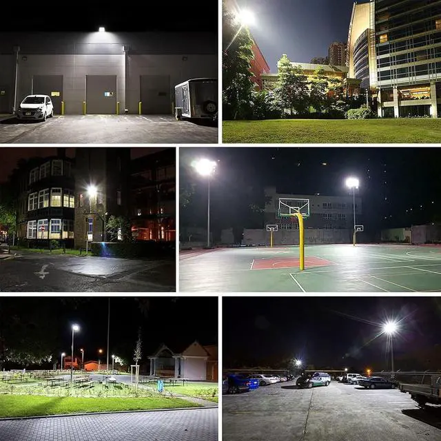 Alt view image 7 of 7 - Olafus 100W Flood Lights Outdoor, 9000lm LED Work Light Plug in, 6500K Daylight White Led Flood Light Outdoor, IP66 Waterproof Security Lights for Yard Garage Stadium 4 Pack