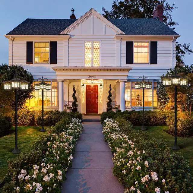 Alt view image 7 of 7 - 76" Classic Black Solar Lamp Post Lights - 3-Head Waterproof Outdoor Street Lights, Pole Light Decorative Lamp for Backyard, Garden, Driveway, Lawn (LED Bulbs Included)