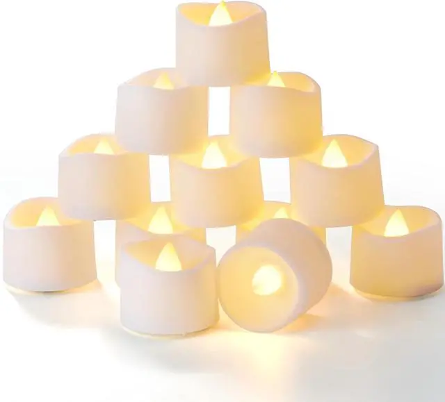 Main image of Homemory Timer Tea Lights Candles Battery Operated, 6H Timer Built-in, Auto On Daily, Flameless LED Tealight Votives for Table Centerpieces, Lantern, Holiday Decor, Warm Lamp, No Remote, 24-Pack