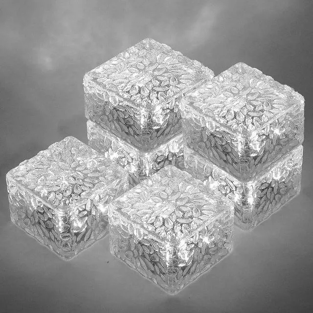 Main image of Solar Brick Lights-Outdoor Solar Lights for Yard-Solar Brick Landscape Path Light 6 Pack LED Light Brick Garden Decor for Pathway Patio Walkway Backyard Decoration, DS-XBZ-1-1-1