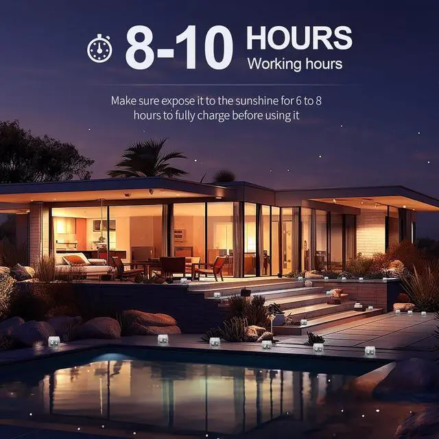 Alt view image 6 of 7 - Solar Brick Lights-Outdoor Solar Lights for Yard-Solar Brick Landscape Path Light 6 Pack LED Light Brick Garden Decor for Pathway Patio Walkway Backyard Decoration, DS-XBZ-1-1-1