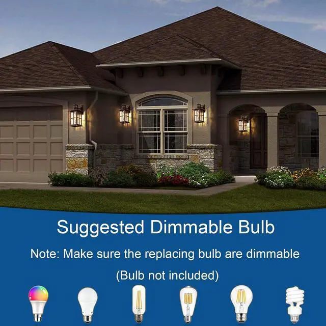 Alt view image 2 of 6 - Motion Sensor Outdoor Wall Lantern Dusk to Dawn Exterior Porch Light Fixture Brown Outside Garage Sconce Lighting Waterproof Farmhouse Wall Mount Carriage Lamp for House Patio Doorway