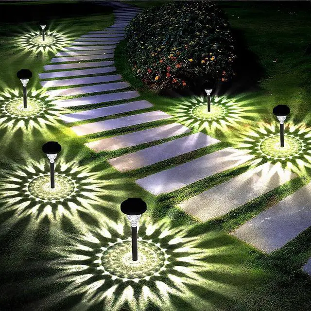Main image of Siatom Solar Pathway Lights 10 Pack, Bright Solar Path Lights Outdoor Waterproof IP65, Walking Path Solar Lights for Outside, Garden, Lawn, Walkway, Yard (Cold White)