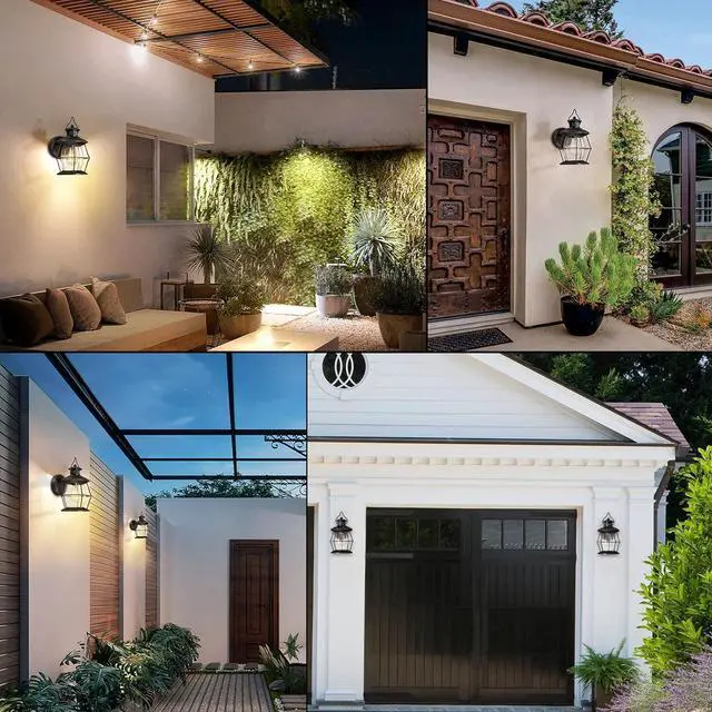 Alt view image 6 of 6 - Motion Sensor Outdoor Wall Lights, Advanced Dusk to Dawn Exterior Fixtures Wall Sconce, Porch Light Wall Mount for Outside Patio,Entryway,Garage(Oil Rubbed Bronze)