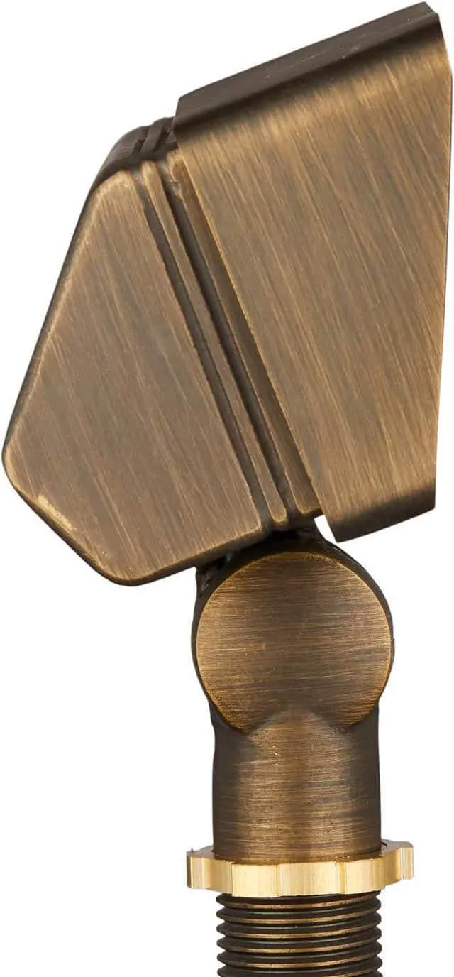 Alt view image 4 of 7 - VOLT Gentle Splash Cast Brass 12V Flood Light (Bronze) for Low Voltage Landscape Lighting of Outdoor Wall, Garden or Yard