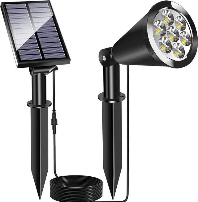 Main image of MEIHONG Solar Spot Light Outdoor, Waterproof Solar LED Landscape Lights Dusk to Dawn, 2-in-1 Solar Spotlight Solar Powered Accent Lights for Garden Porch Walkway Patio (1 Pack)