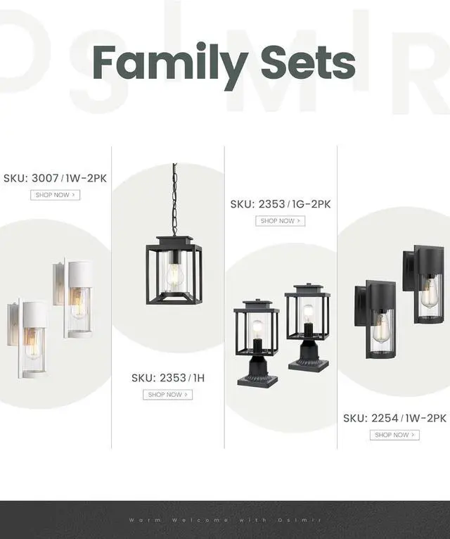 Alt view image 5 of 7 - Outdoor Wall Lights, 2 Pack Black Exterior Lighting Fixtures Outdoor Waterproof Wall Mount Lantern with Glass, Modern Outside Wall Sconce for House Porch Garage Doorway, 2254/1W-2PK