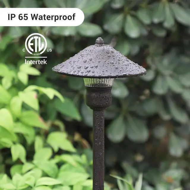 Alt view image 3 of 7 - EDISHINE Low Voltage Pathway Lights, 3W 150 LM 3000K 16.5 Tall LED Landscape Lights, 12V AC/DC 50,000Hrs Waterproof Aluminum Housing Outdoor Landscape Lighting for Path, Yard, Garden