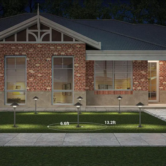 Alt view image 5 of 7 - EDISHINE Low Voltage Pathway Lights, 3W 150 LM 3000K 16.5 Tall LED Landscape Lights, 12V AC/DC 50,000Hrs Waterproof Aluminum Housing Outdoor Landscape Lighting for Path, Yard, Garden