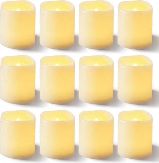 Main image of Homemory 100Pack Flickering Flameless Votive Candles, 200+Hour Electric Fake Candles, Battery Operated LED Tealight for Wedding, Outdoor, Table, Festival (Warm White,Battery Included)