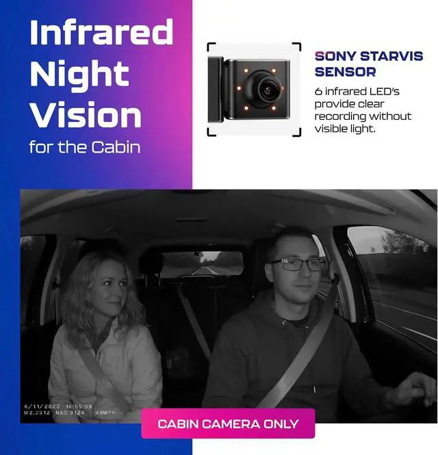 Alt view image 6 of 7 - AZDOME M550 Pro 3CH Dash Cam 4K - 5G WiFi, 3.19" Screen IR Night Vision - 24H Parking Mode - 3-Channel Dash Cam - Wide-Angle Coverage - Collision Detection - Built-in GPS - Adjustable Camera Lens