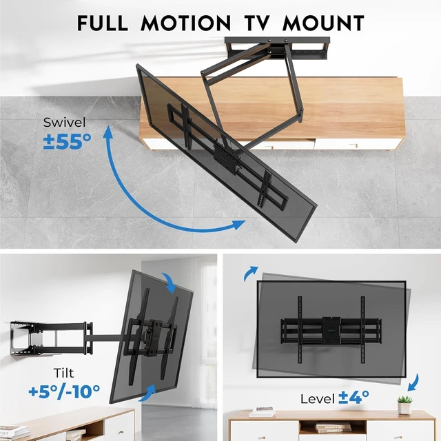 Alt view image 4 of 7 - Heavy Duty TV Wall Mount with Extra Long Extendable Arm for 60110 Inch TVs