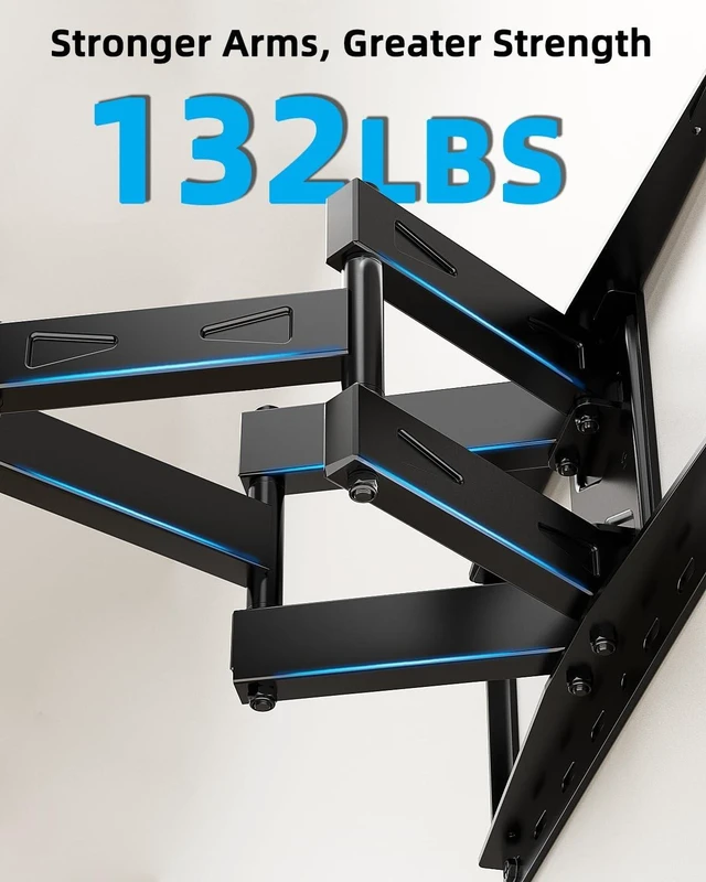 Alt view image 5 of 7 - HOME VISION Full Motion TV Mount with Soundbar Bracket, 32-70" TVs, 132 lbs