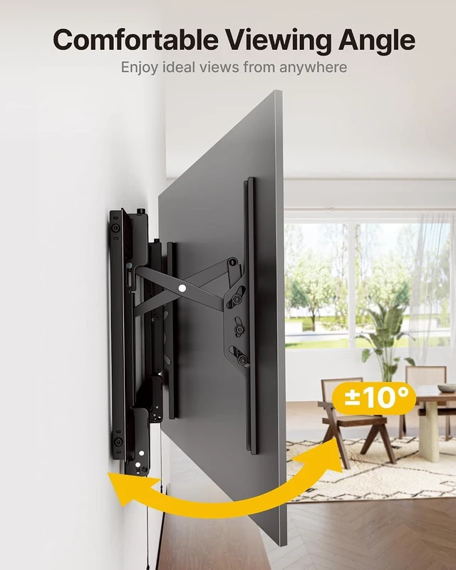 Alt view image 6 of 7 - monTEK Heavy Duty Tilting TV Wall Mount Bracket for 3790" TVs up to 200lbs
