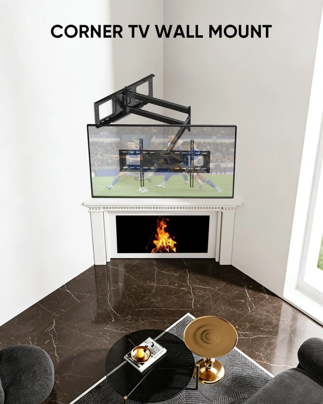 Alt view image 6 of 7 - 48" Extension Long Arm Full Motion TV Wall Mount 37-85 TV by WHYFONE