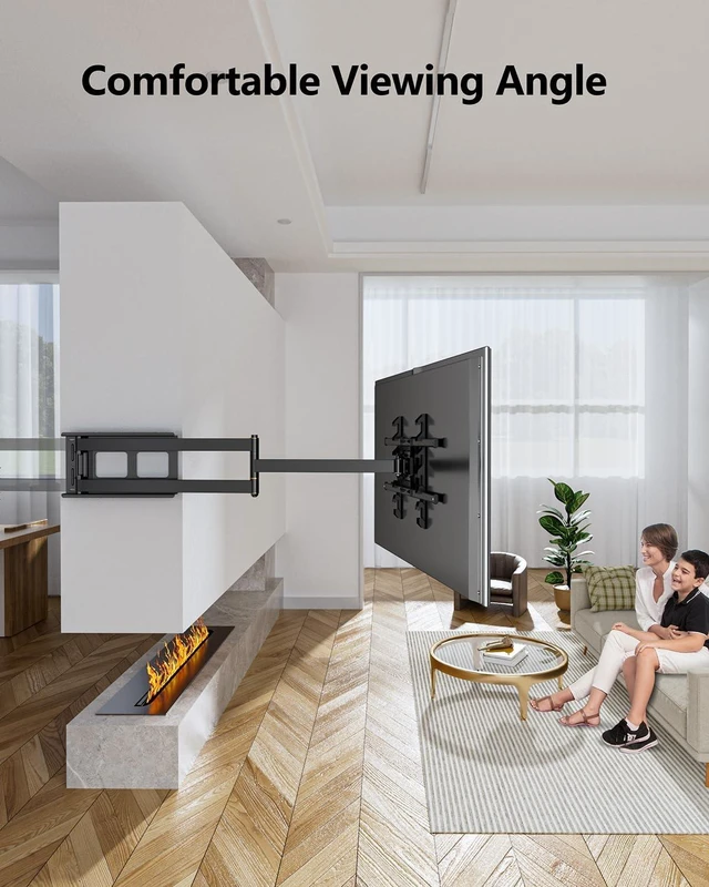 Alt view image 2 of 7 - FORGING MOUNT Long Arm TV Wall Mount for 42-90 Inch TVs up to 150 lbs