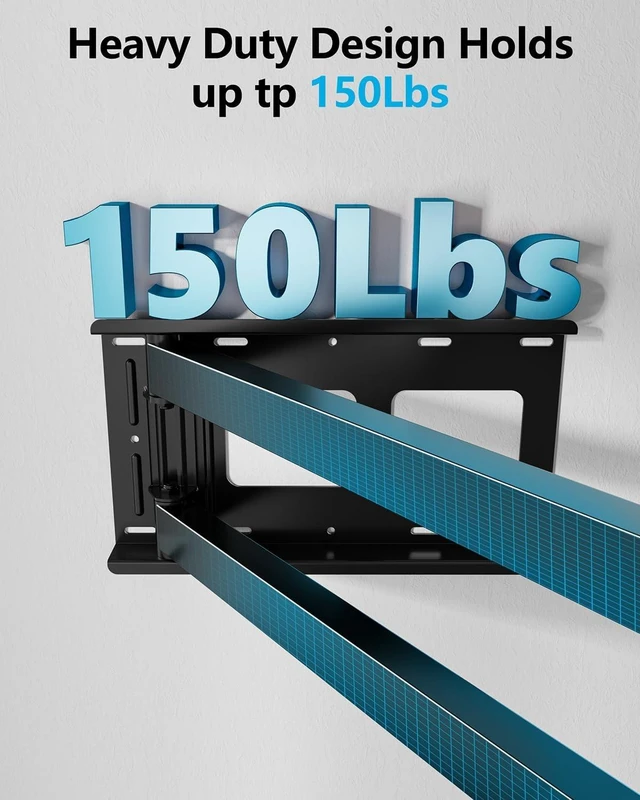 Alt view image 4 of 7 - FORGING MOUNT Long Arm TV Wall Mount for 42-90 Inch TVs up to 150 lbs
