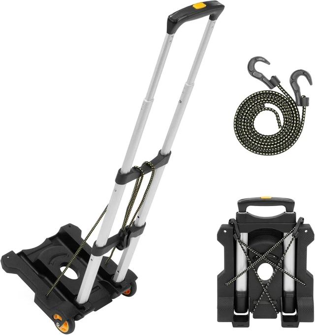 Main image of Mount-It! Folding Luggage Cart with Wheels, 77 lbs