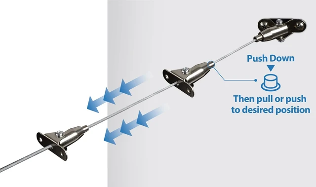 Alt view image 7 of 7 - Mount-It Furniture Anchors for Baby Proofing, Steel Cable, 2 Pack