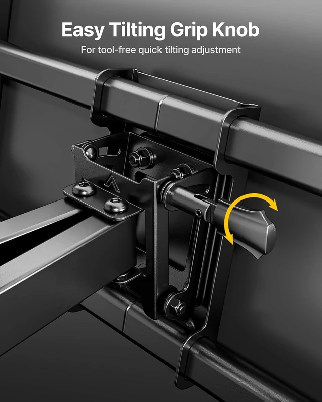 Alt view image 5 of 7 - monTEK Heavy Duty Full Motion TV Wall Mount for 37-90 Inch TVs