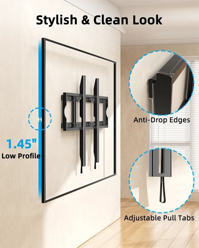 Alt view image 4 of 7 - HOME VISION Heavy Duty Fixed TV Wall Mount for 55-150" TVs, Max 330lbs
