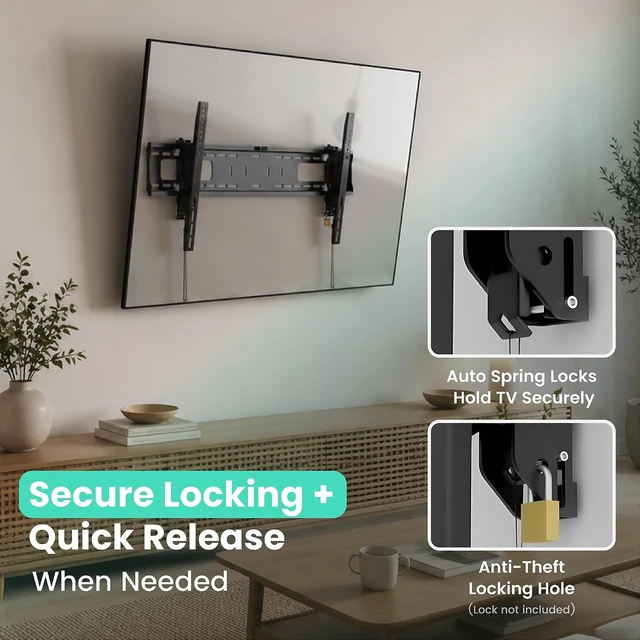 Alt view image 5 of 6 - ynVISION.DESIGN Heavy Duty TV Wall Mount for 50-98" TVs, 165 lbs