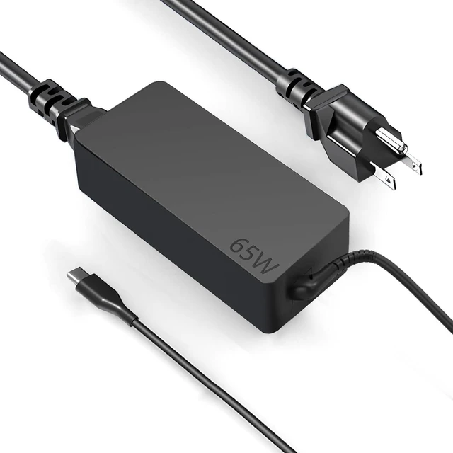 Main image of USB C 65W Laptop Charger Compatible with Lenovo Thinkpad X1 X13 T14 T15