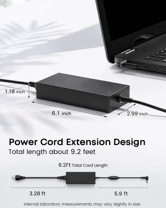 Alt view image 3 of 6 - 180W Charger Fit for MSI Katana GF66 GF76 Sword 15 Stealth 15M