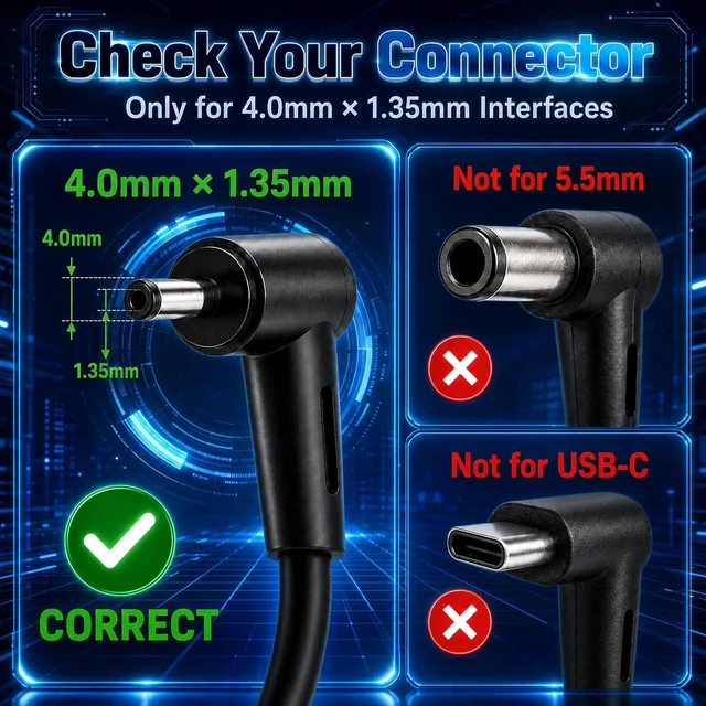 Alt view image 2 of 7 - ROLADA Laptop Charger for Asus L210MA L410MA X515EA F415EA F510UA, 45W