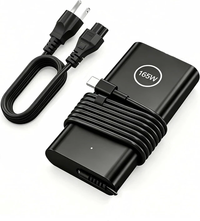 Main image of 165W GaN USB C Type-C AC Charger for Dell Pro Max 16 18 Plus 16 Premium Precision 5680 5690 HA165PM210 DA165PM210 LA165PM210 Laptop Power Supply Cord