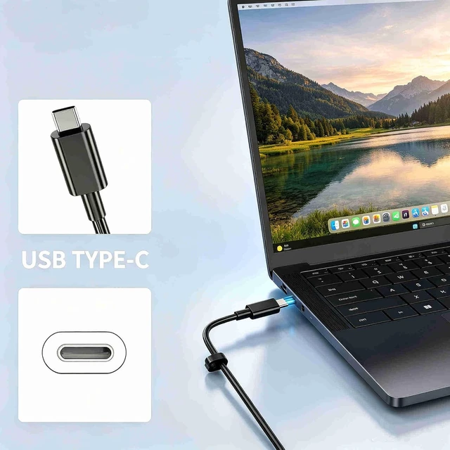 Alt view image 2 of 7 - 165W GaN USB C Type-C AC Charger for Dell Pro Max 16 18 Plus 16 Premium Precision 5680 5690 HA165PM210 DA165PM210 LA165PM210 Laptop Power Supply Cord