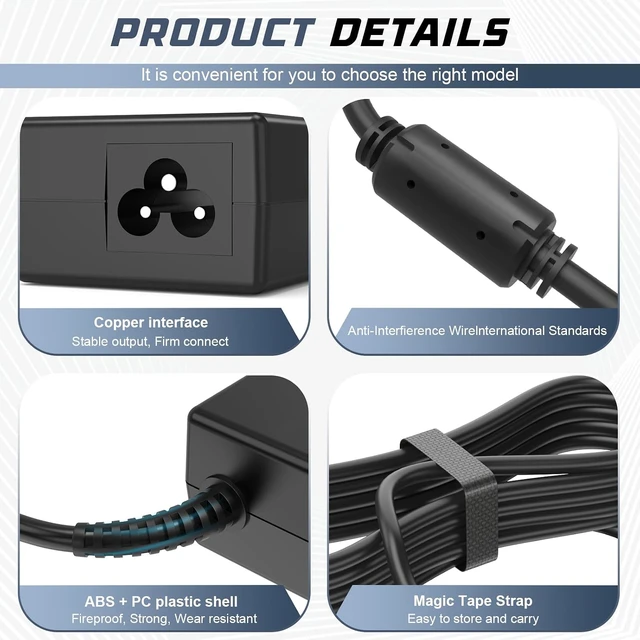 Alt view image 5 of 7 - TREE.NB 20V 3.25A 65W Rectangle USB Tip Laptop AC Adapter for Lenovo Thinkpad T470 T470S T460 E531 E570 E560 L470 L460 L440 T440 T450 T540P X270 X250 X240 Laptop Charger with Power Adapter
