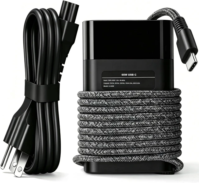Main image of New Slim 65W USB C Laptop Charger for OmniBook 3/5/7/X/Ultra Flip