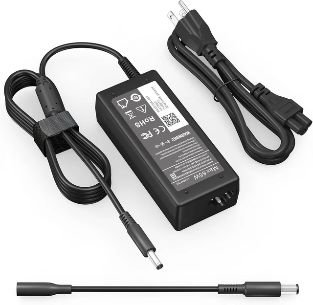 Main image of 65W Charger Compatible with Dell Laptop Charger, AC Adapter for Inspiron 15/17/13/11 3000 5000 7000 Series,Vostro 15/14/13 3000 5000 Series Laptop