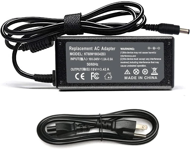 Main image of 65W 19V 3.42A Laptop Charger for Toshiba Satellite C55 C55T C655 Power Cord