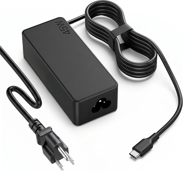 Main image of LJO-EEIH 45W Type USB C Laptop Charger Compatible with Lenovo Chromebook c330 s330 c340 s340 100e 300e 500e Series, ThinkPad T480 T480s T580 T580s E480 E580 Adapter Power Supply Cord
