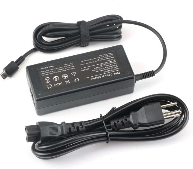 Alt view image 3 of 7 - 65W 45W Chromebook Charger USB C Laptop Charger