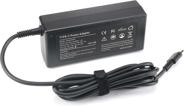 Alt view image 6 of 7 - 65W 45W Chromebook Charger USB C Laptop Charger