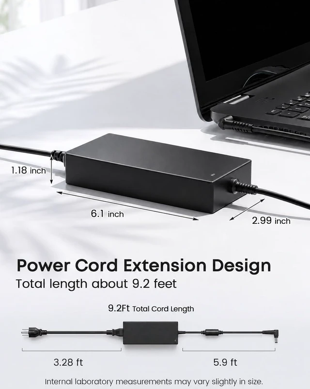 Alt view image 3 of 6 - Laptop Charger 180W 150W 120W Fit for MSI GF63 GF65 Thin GS63 GS65