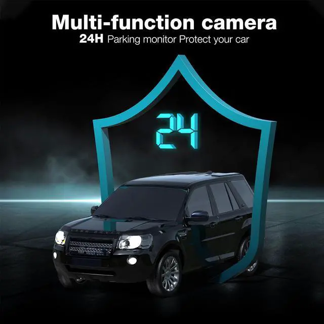 Alt view image 7 of 7 - CAMPARK  Dash Cam Front and Inside Built-in GPS 1080P Dual Dash Camera for Cars with Infrared Night Vision, WDR, Parking Monitor, G-Sensor, Support 256GB