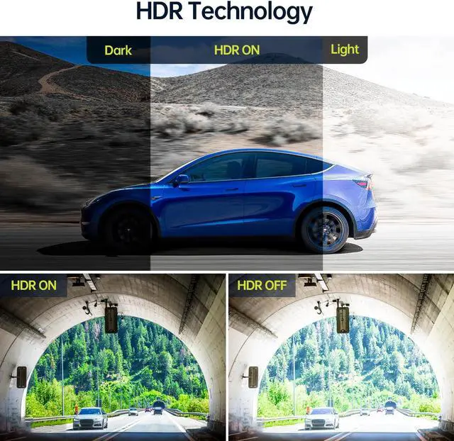 Alt view image 6 of 7 - CAMPRAK Dual Dash Cam with 64GB SD Card FHD 1080P Front and Inside Dash Camera Infrared Night Vision Car Camera with 1.5" LCD Display Parking Mode G-Sensor Loop Recording HDR